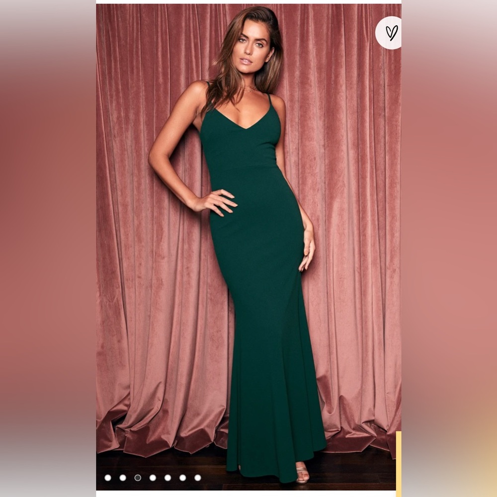 Lulus Olive green maxi dress
